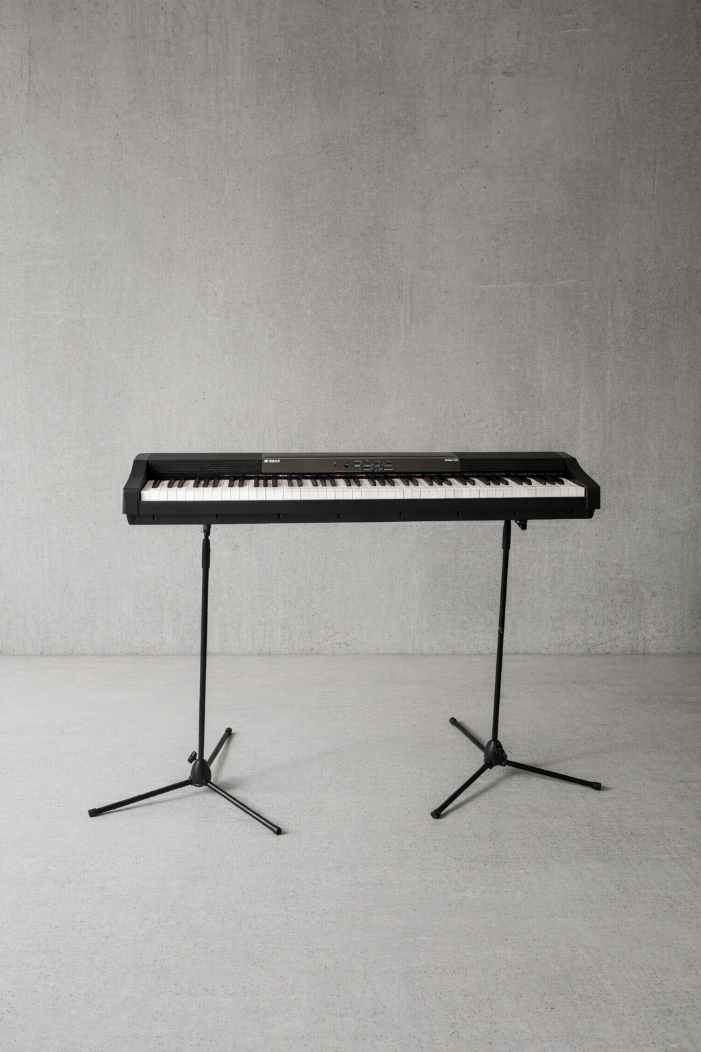 Manofold modular keyboard stand built on standard mic stand bases  a portable alternative to fixed X-stands for live performance